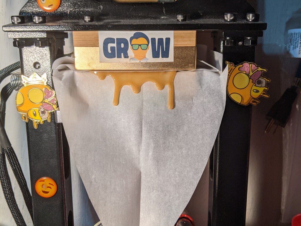 Pressing hash rosin