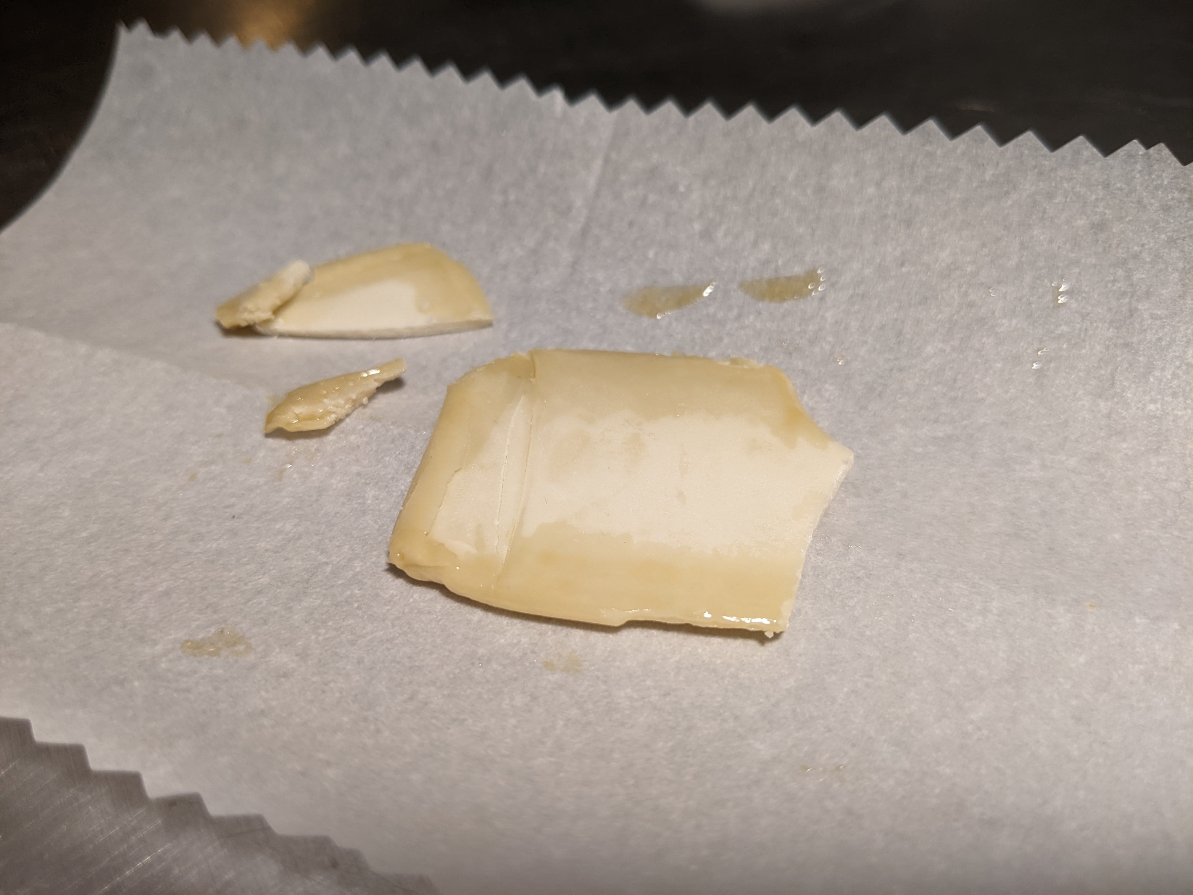 thca tek first cycle output material solventless thca extraction