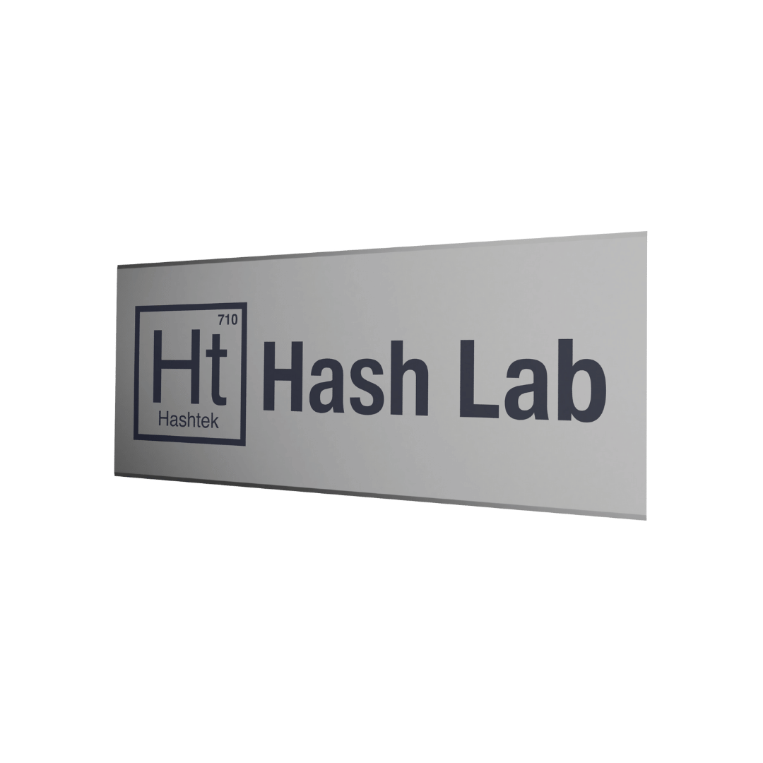 Hashtek Hash Lab Sign